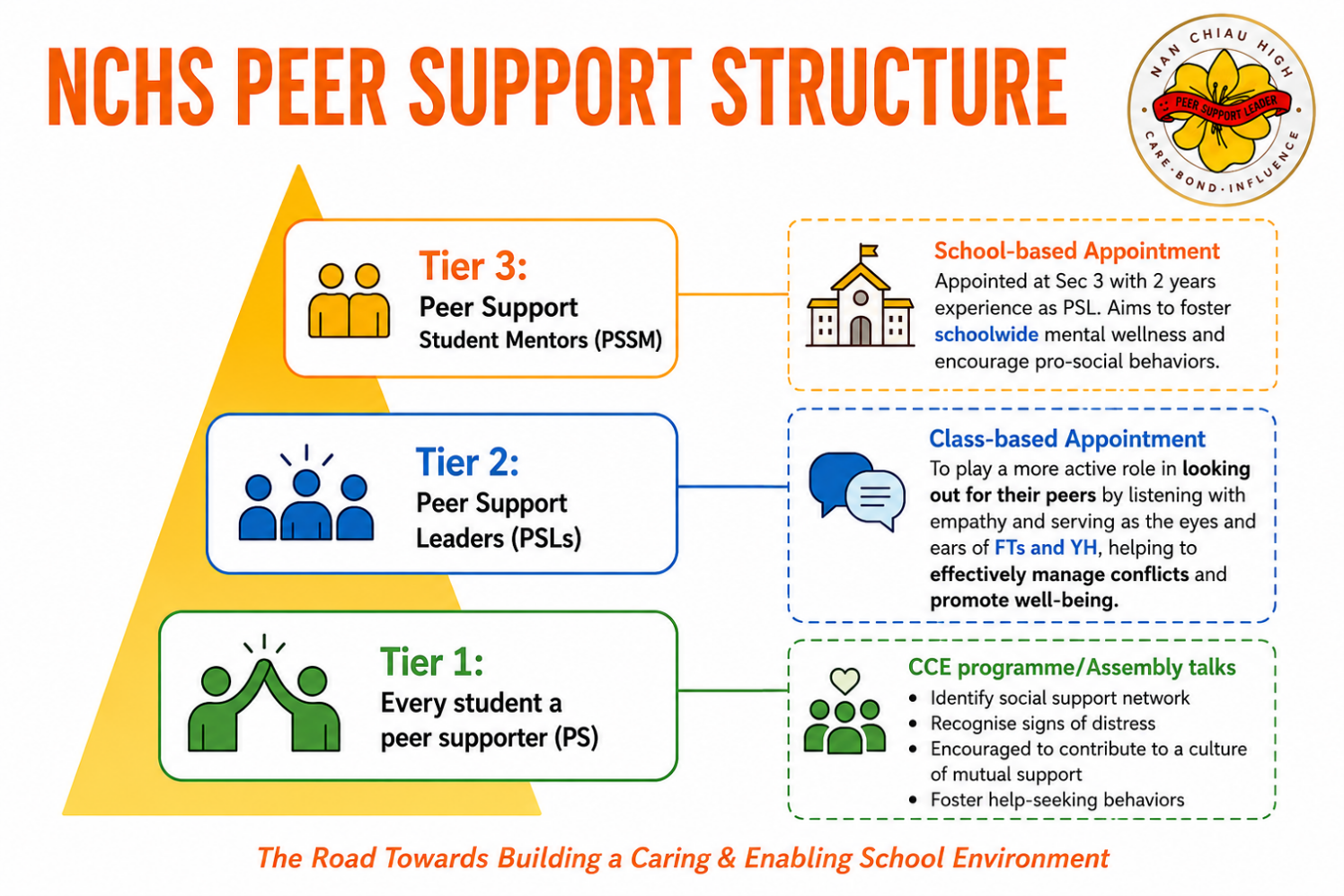 NCHS peer support structure